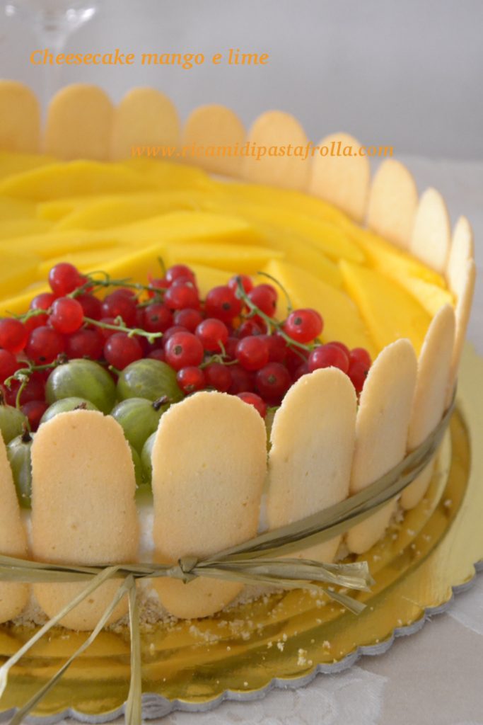Cheesecake mango e lime