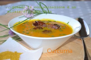 zuppa, carote, curcuma, light, ricette veloce,