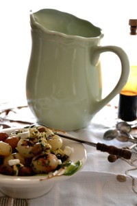 cipolline agrodolce, olive taggiasche, feta, ricetta verdure