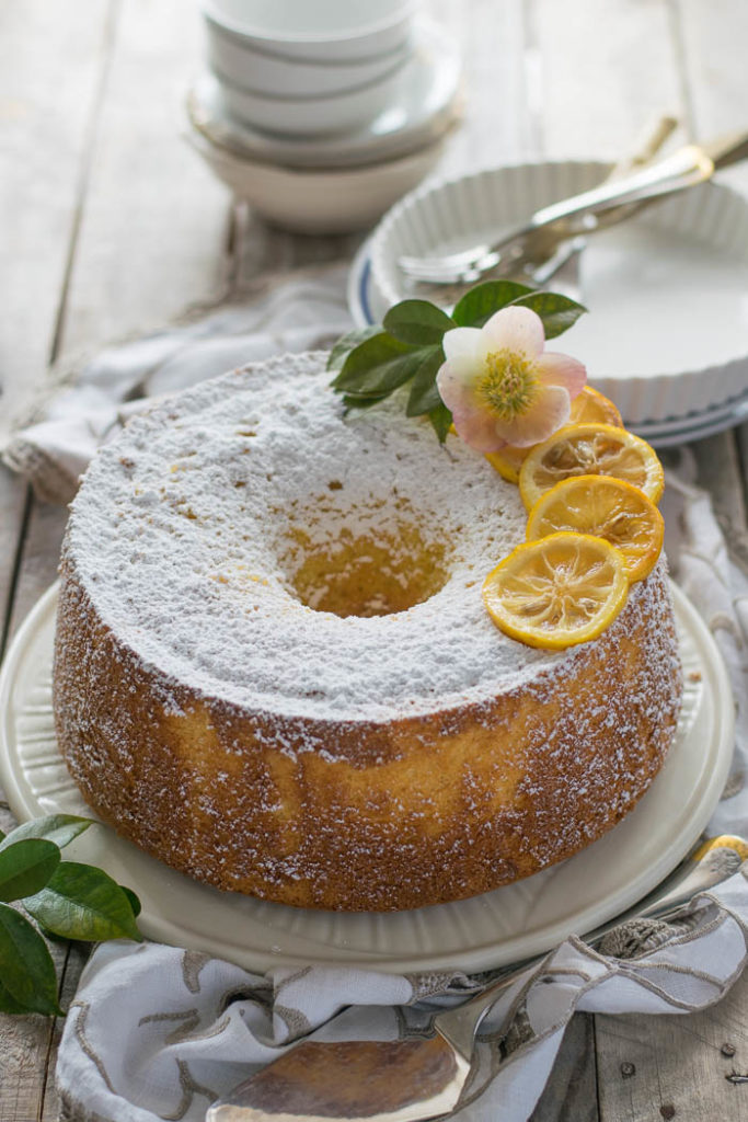 chiffon cake al limone